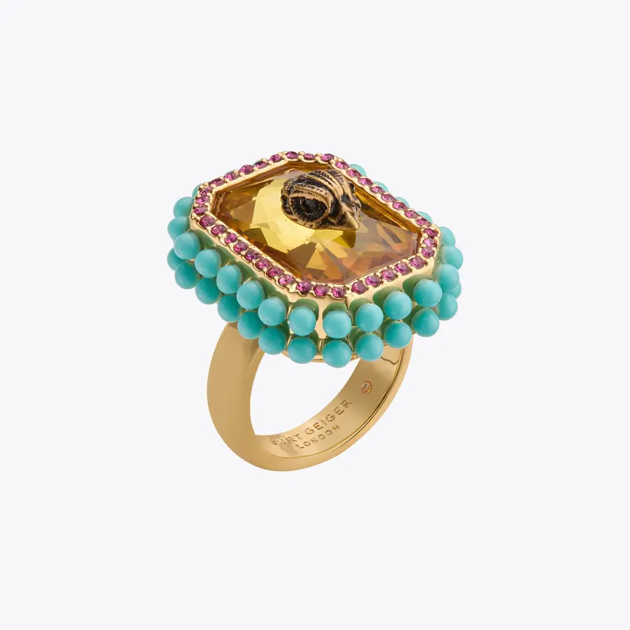 emerald cocktail ring | Kurt Geiger US