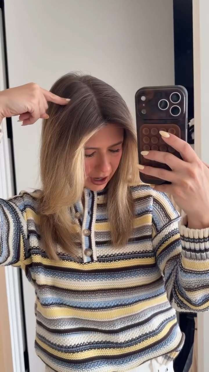 the constant battle of deciding between going blonder or going darker…. hair color reveal 🤎 
#abercrombiepartner @abercrombie 

 