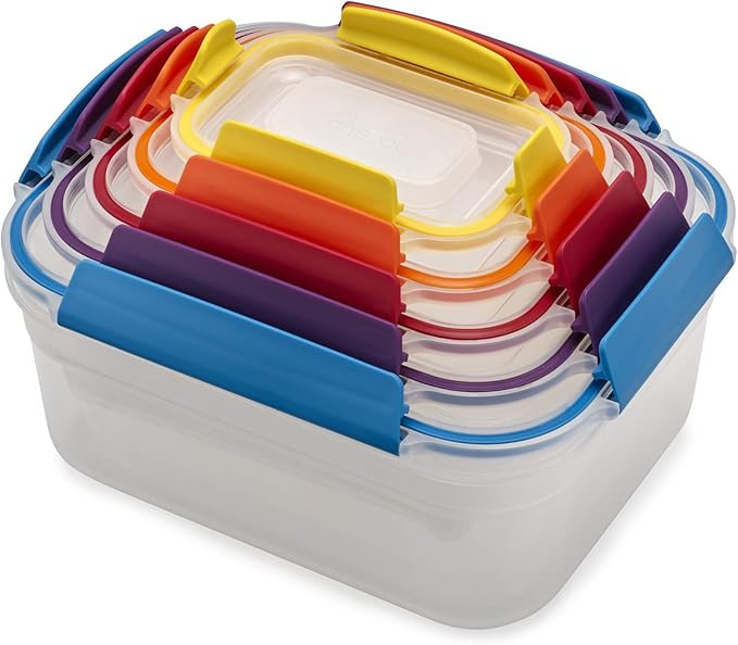 Joseph Joseph Nest Lock Plastic Food Storage Container Set with Lockable Airtight Leakproof Lids,... | Amazon (US)