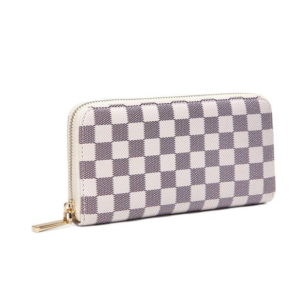 Daisy Rose Women’s Checkered Zip Around Wallet and Phone Clutch - RFID Blocking with Card Holde... | Walmart (US)