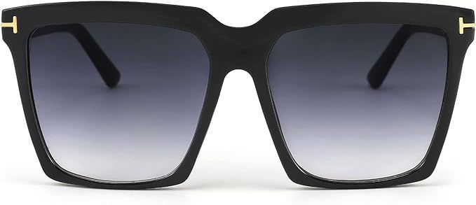 FEISEDY Oversized Square Sunglasses for Women Men Fashion Big Frame Shades B4044 | Amazon (US)