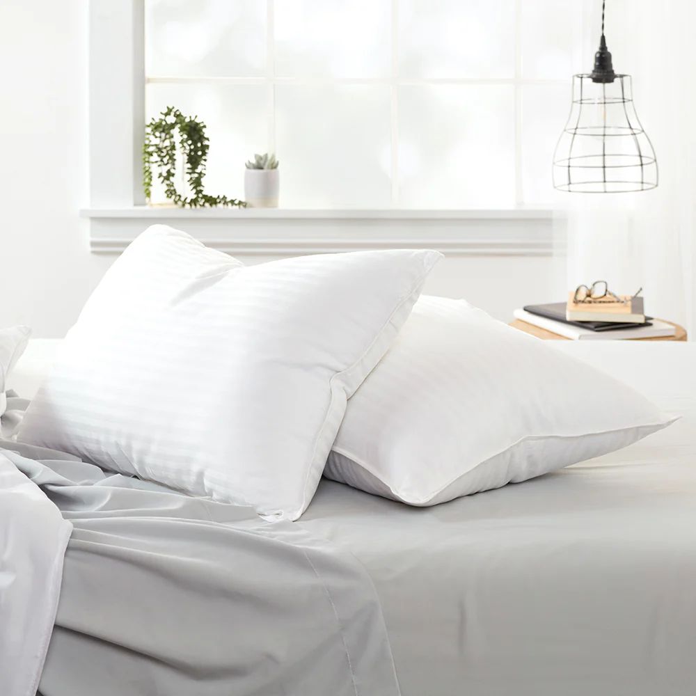 Plush Down-Alternative Gel-Fiber Pillow (2-Pack) | Linens and Hutch