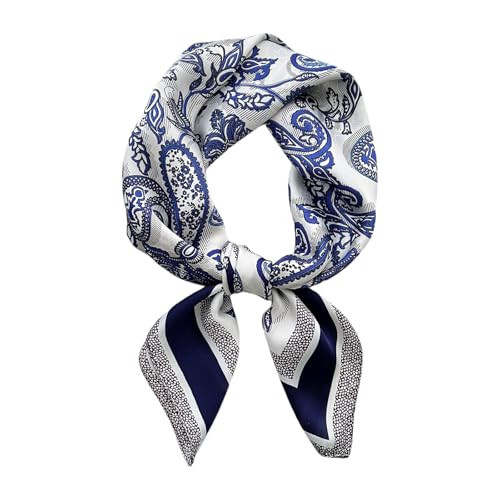 Square Scarf for Men Silk Feel Neck Scarf Satin Bandana Neckerchief Head Scarves Fashion Gifts fo... | Amazon (US)