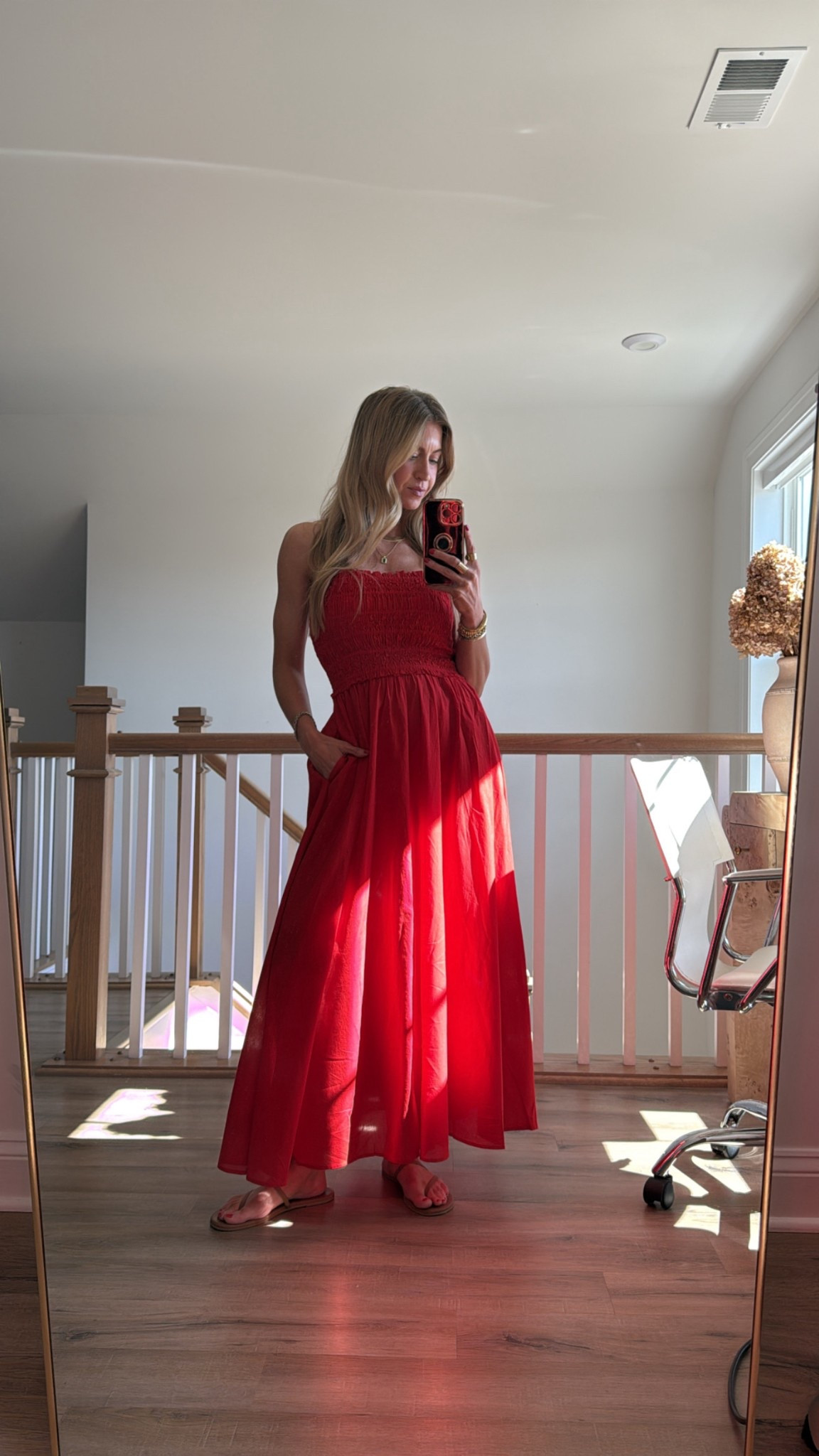 Red sundress! 
Runs tts: wearing size smalll

#LTKBeauty #LTKStyleTip #LTKSeasonal