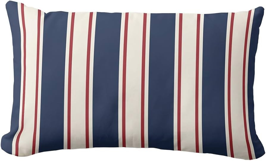 Blue, Red and Cream Stripe | Amazon (US)