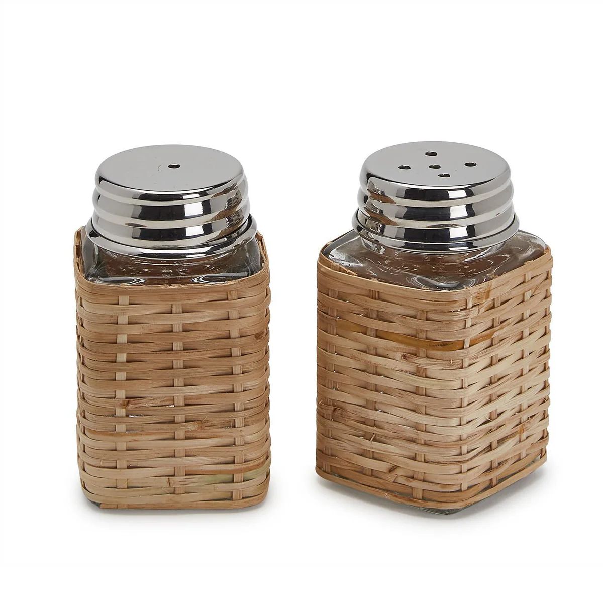RATTAN SALT AND PEPPER SHAKERS | Cooper at Home