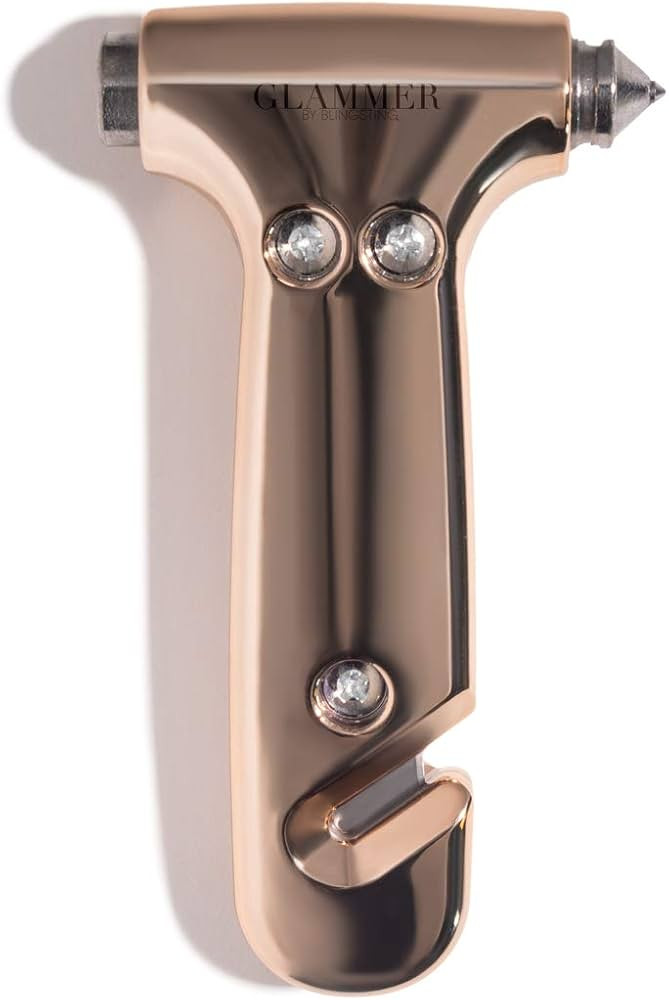 BLINGSTING Glammer Safety Hammer - Emergency Automotive Escape Hammer Tool, Seat Belt Cutter & Ca... | Amazon (US)