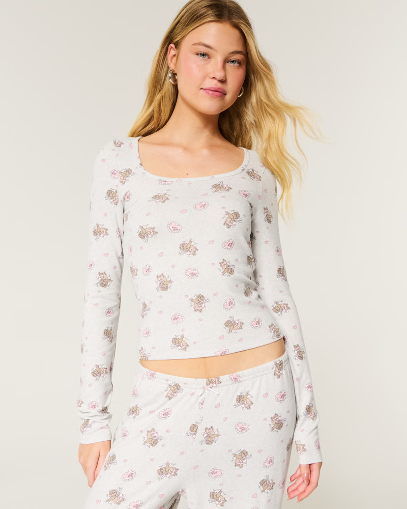 Cozy Berry Pattern Pajama Top | Hollister (US)