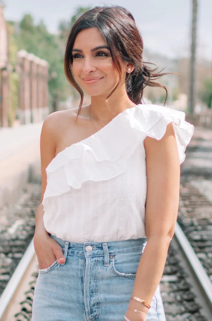 He Loves Me, He Loves Me Naz Ruffle Top | Amaryllis Apparel