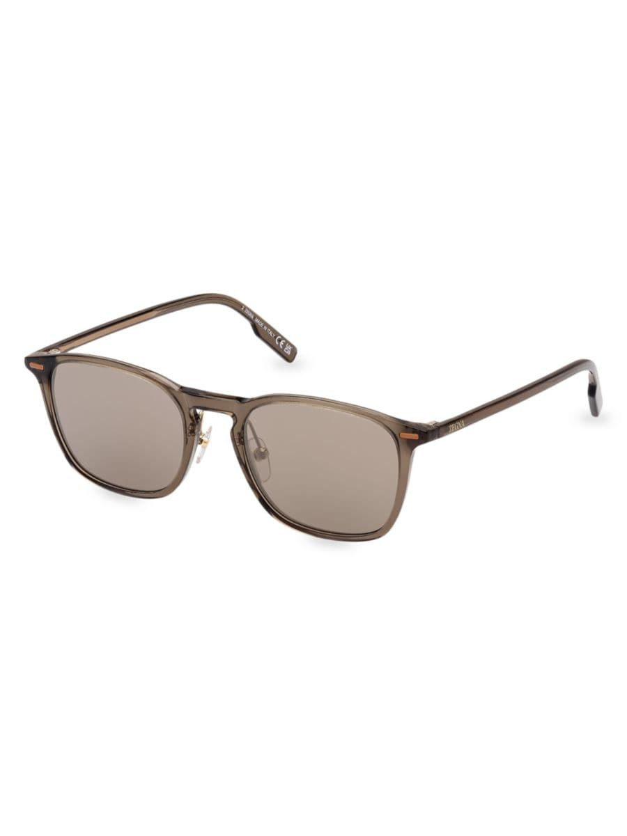 ZEGNARound Acetate Sunglasses | Saks Fifth Avenue