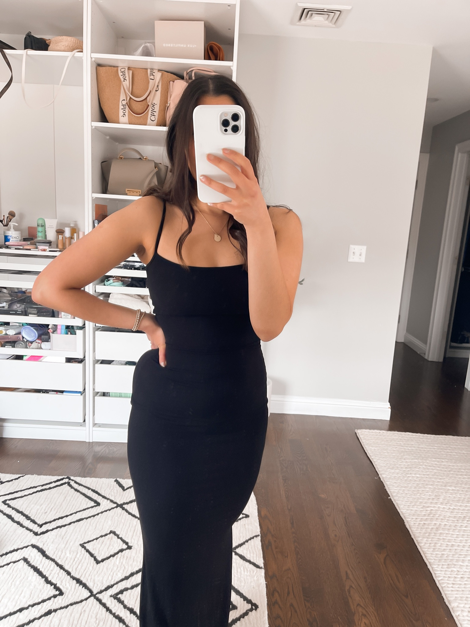 Viral skims lounge dress 🖤✨

#LTKunder100 #LTKstyletip #LTKFind