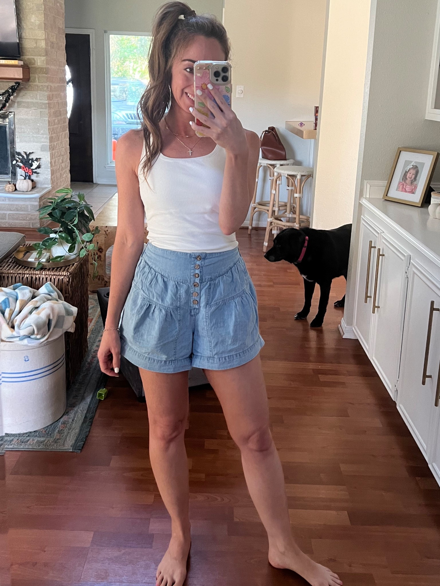 X small in the shorts and a Small in the tank! Easy outfit for a busy day! 

#LTKPetite #LTKFindsUnder50