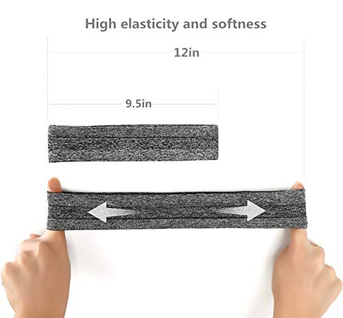 QiShang Faixas de suor para treino para mulheres, faixas de cabelo esportivas para cabelo feminin... | Amazon (BR)