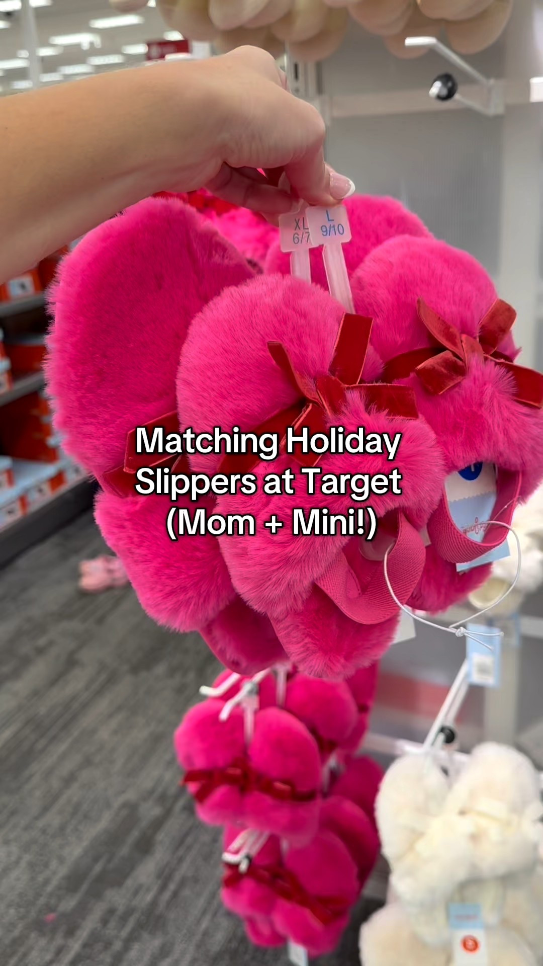 The cutest Mommy and me fuzzy slippers!  💞I have to be upfront because I do not want to burst anyone’s bubble. You have to be a women’s size 8 or smaller to match in these. But they are absolutely adorable. Totally getting them for my daughter as a Christmas gift. I love any Mommy and Me matching opportunity and these fuzzy slippers are so cute. 🎄🩷🛍️

#TargetFinds #TargetMom #TargetGiftGuide #MomAndMe #HolidayGifts

#LTKselfcare #LTKGiftGuide #LTKKids