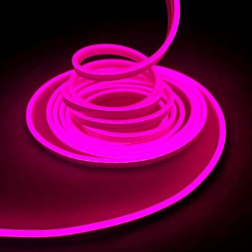 dobestyou Pink Neon LED Strip Lights，16.4 ft/5m DC 12V Waterproof Rope Light for Indoor Outdoor Home | Amazon (US)