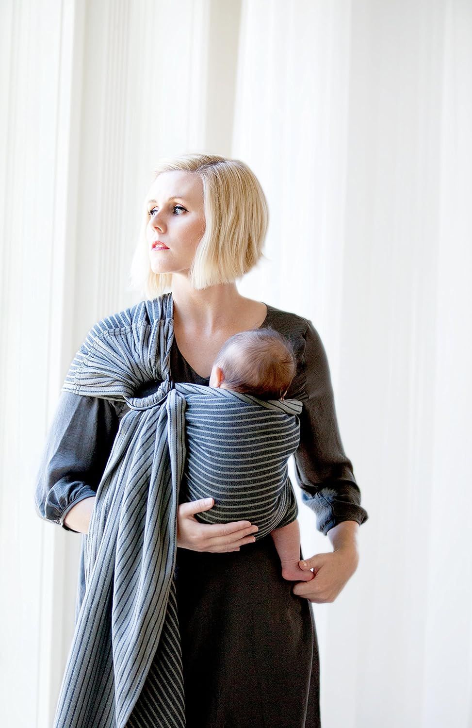 Moby Ring Sling | Versatile Support Wrap for Mothers, Fathers, and Caregivers | Baby Wrap and Car... | Amazon (US)