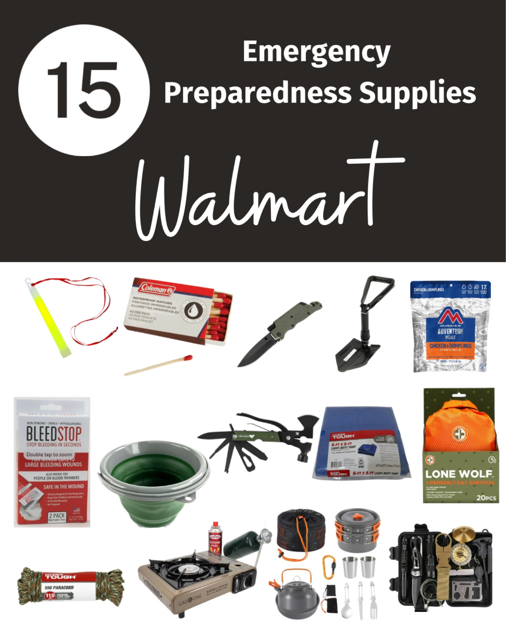 15 Emergency Preparedness Supplies that you can find at Walmart!! 

#LTKtravel #LTKActive #LTKSeasonal