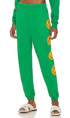Aviator Nation Smiley 2 Sweatpant in Kelly Green from Revolve.com | Revolve Clothing (Global)