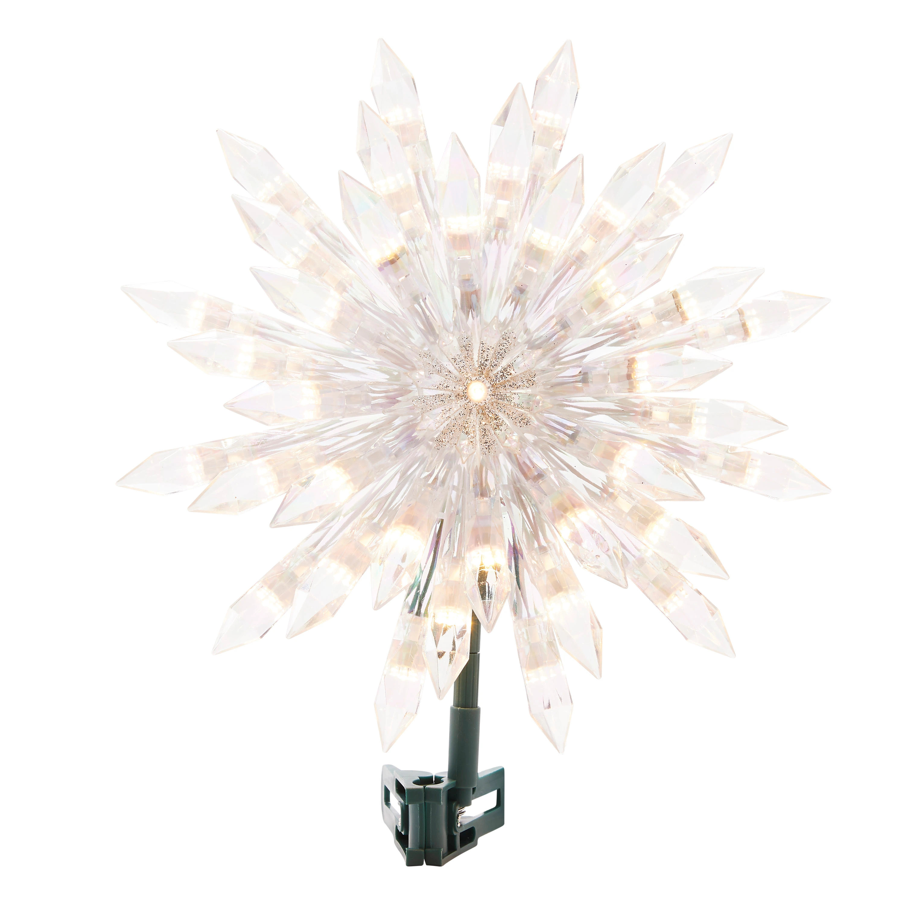 GE Color Choice 12.0-in Star Clear Color Changing Christmas Tree Topper | 88991LO | Lowe's