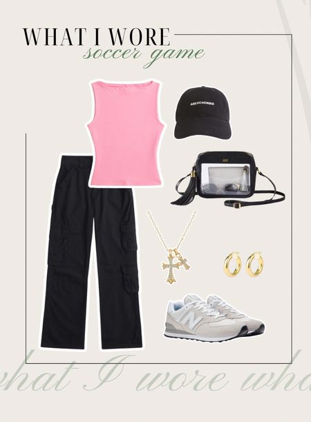 Soccer game outfit (medium top / 31 Long) clear bag for games and concerts!! 💕

#LTKmidsize #LTKstyletip
