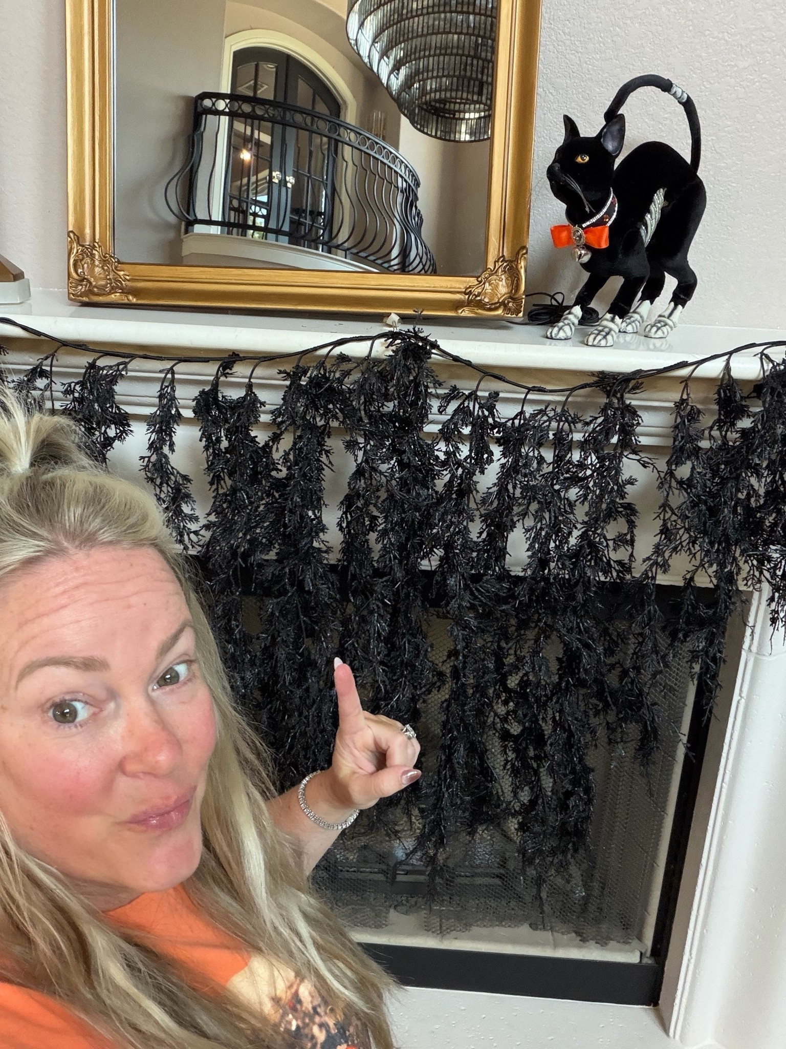 This black cedar garland is a Halloween MUST. Perfect mantel piece or filler for tops of cabinets or even porch scape!

#LTKSeasonal