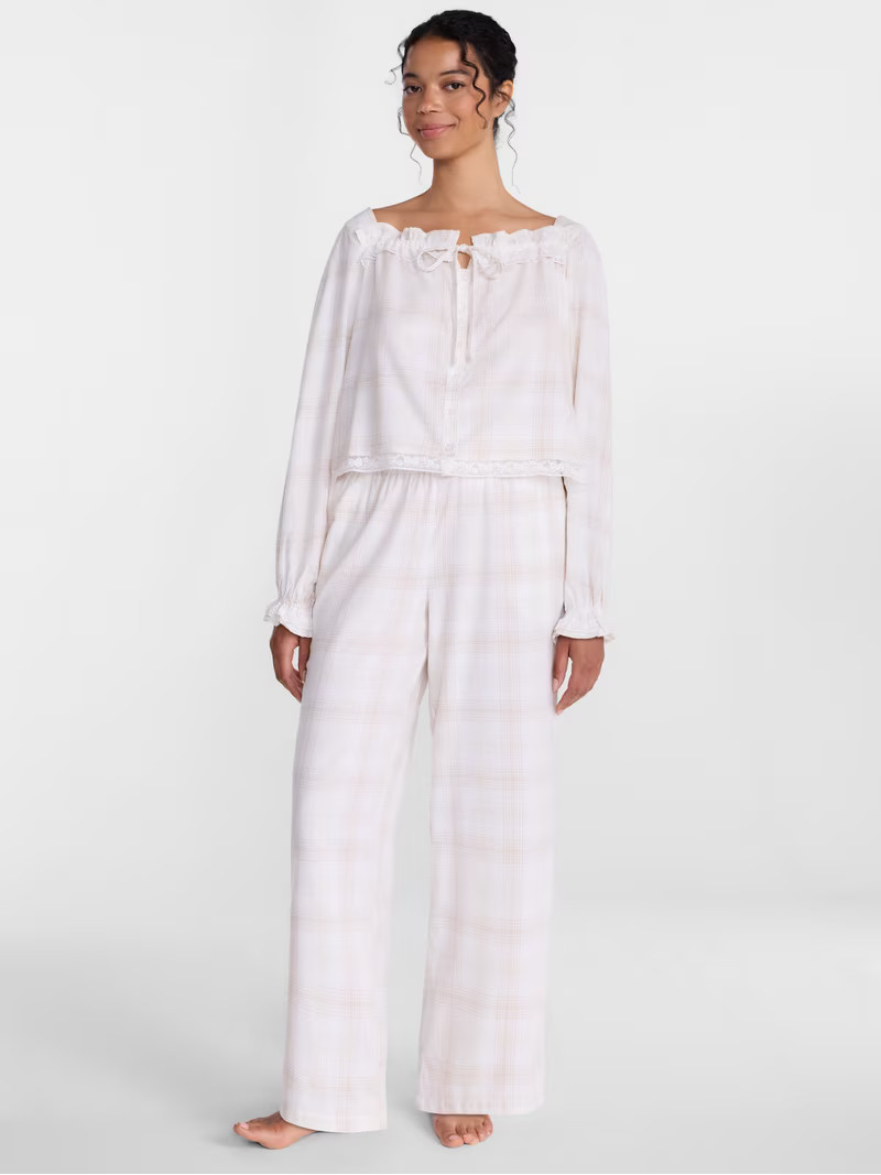 Joyspun Women's Flannel Sleep Pants, 30\u201d Inseam, Sizes XS-3X | Walmart (US)