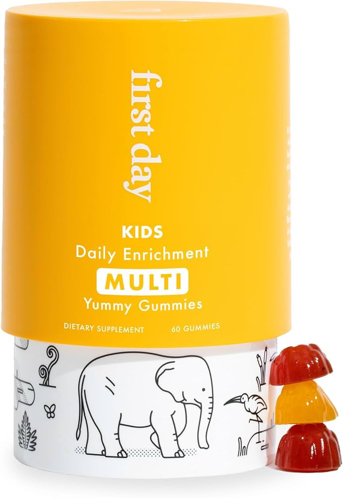 FIRST DAY Kids Daily Multivitamin Gummies – Vitamin A, D3, B6, B12, C, K2 & More to Support Gro... | Amazon (US)