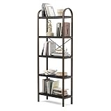Umbra Bellwood 5-Tiered Freestanding Shelf Black/Walnut | Amazon (US)