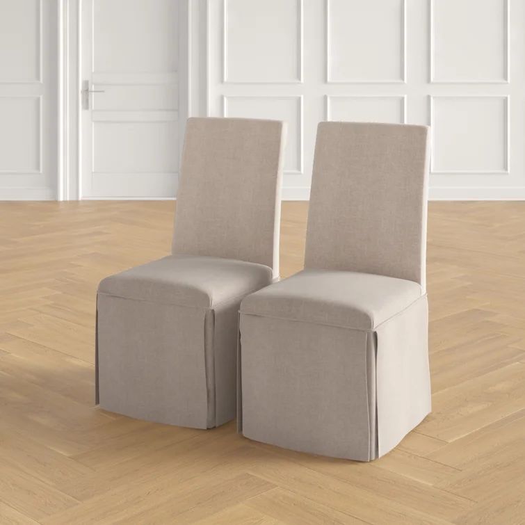 Sam Linen Parsons Chair (Set of 2) | Wayfair North America