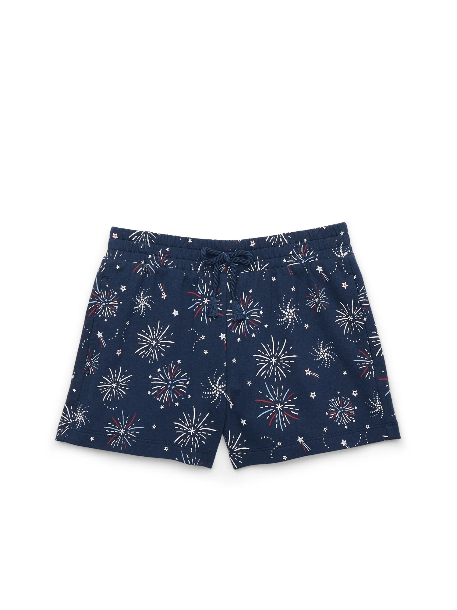 Way to Celebrate! Girls Americana French Terry Shorts, Sizes 4-18 | Walmart (US)