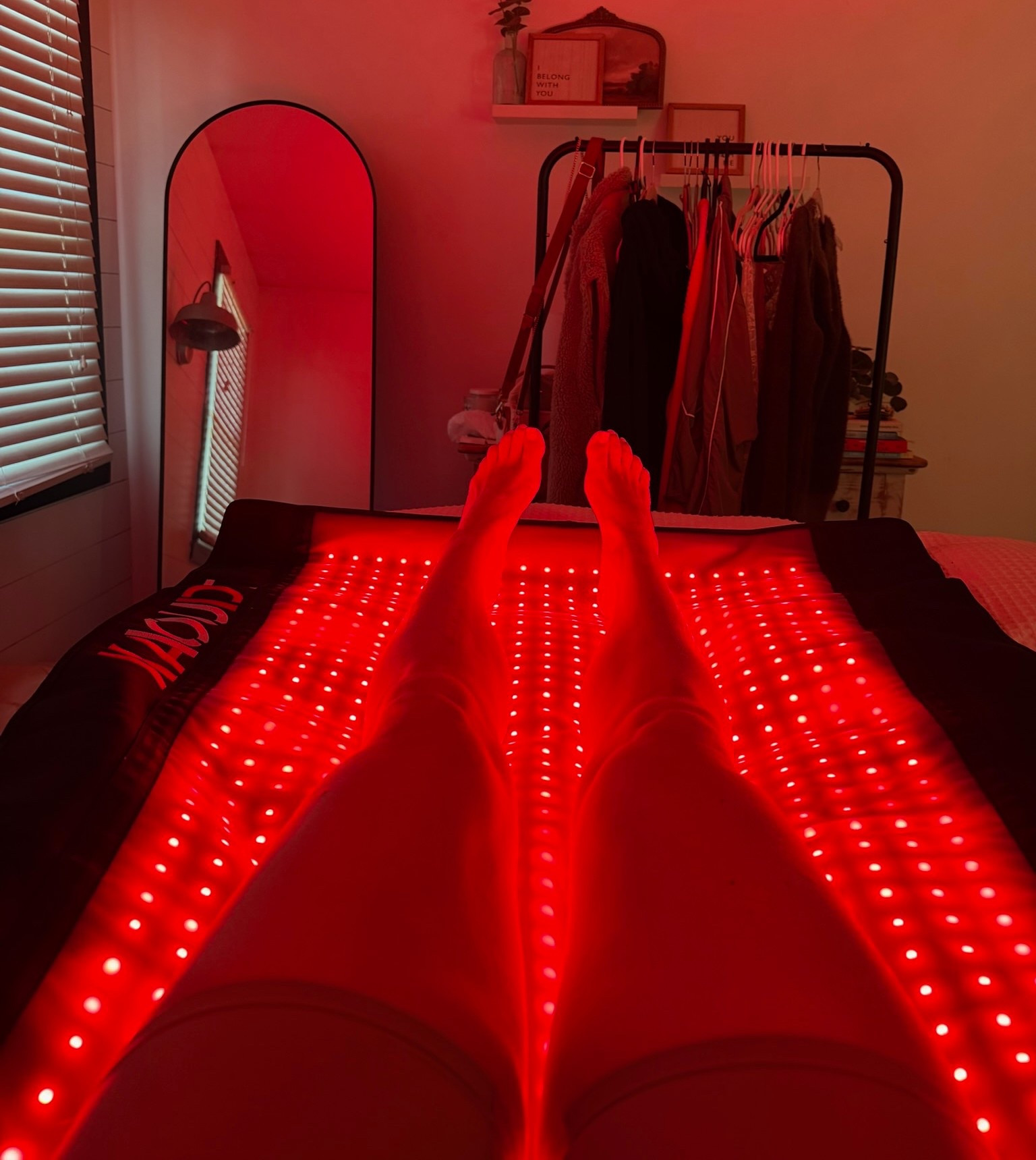This red light therapy mat has become such a go to in my routine. It's perfect for relaxing, supporting recovery, and giving my skin that healthy glow, such an easy way to add a little self care into my day.

Red light therapy mat, red light therapy benefits, wellness routine, beauty, at home wellness, skin routine, beauty routine 

#LTKmorningroutine #LTKselfcare #LTKBeauty