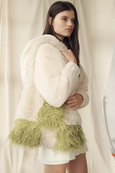 Gaia Faux Fur Shoulder Bag | Urban Outfitters (US and RoW)