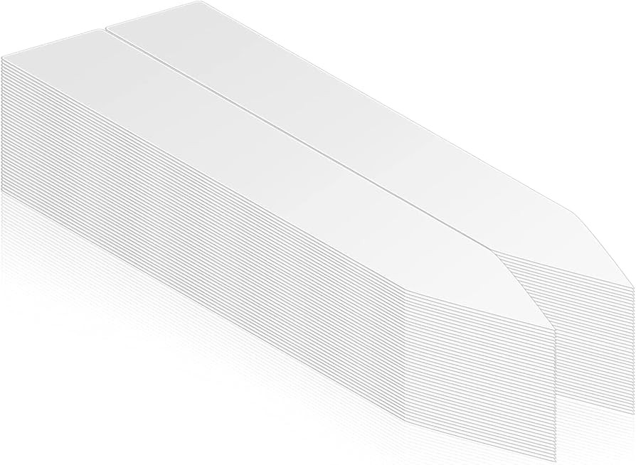 AMORNING 100Pcs 4 Inch Plant Labels,Plastic Waterproof Nursery Stake Tags,Pot Marker for Potted P... | Amazon (US)