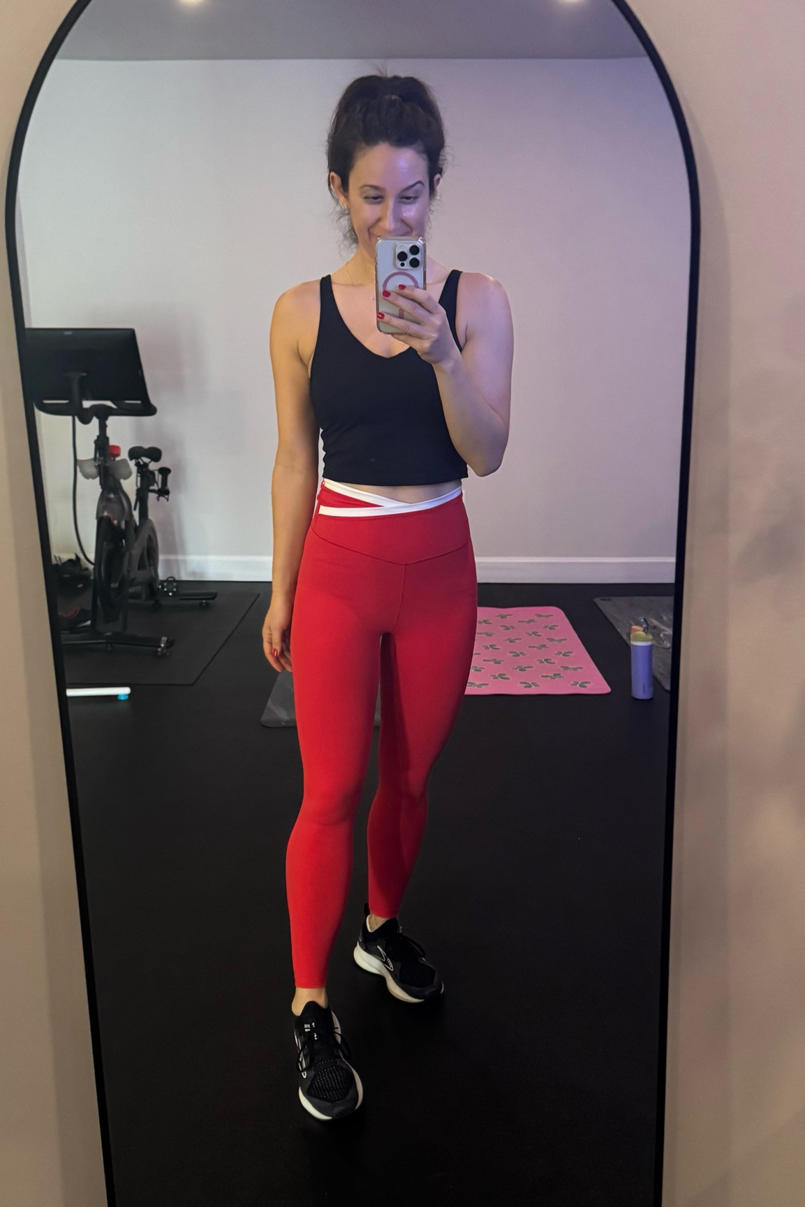 Target workout pants (comes with matching bra which I need to buy asap!). Set comes in a bunch of fun colors ❤️