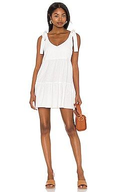 Show Me Your Mumu Emme Tie Dress in White Linen from Revolve.com | Revolve Clothing (Global)