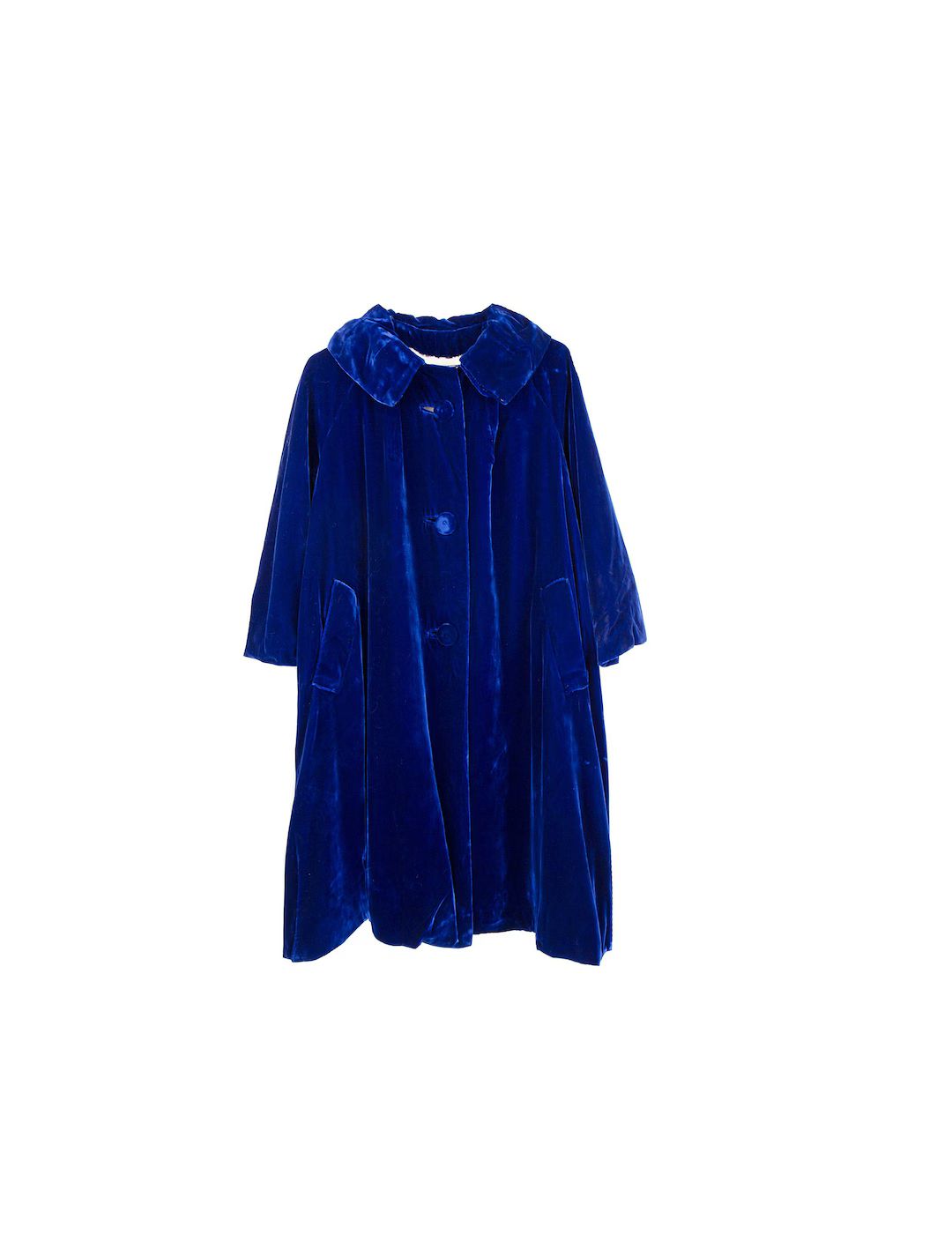 Vintage 50s Blue Velvet Swing Coat size S/M | Etsy (CAD)