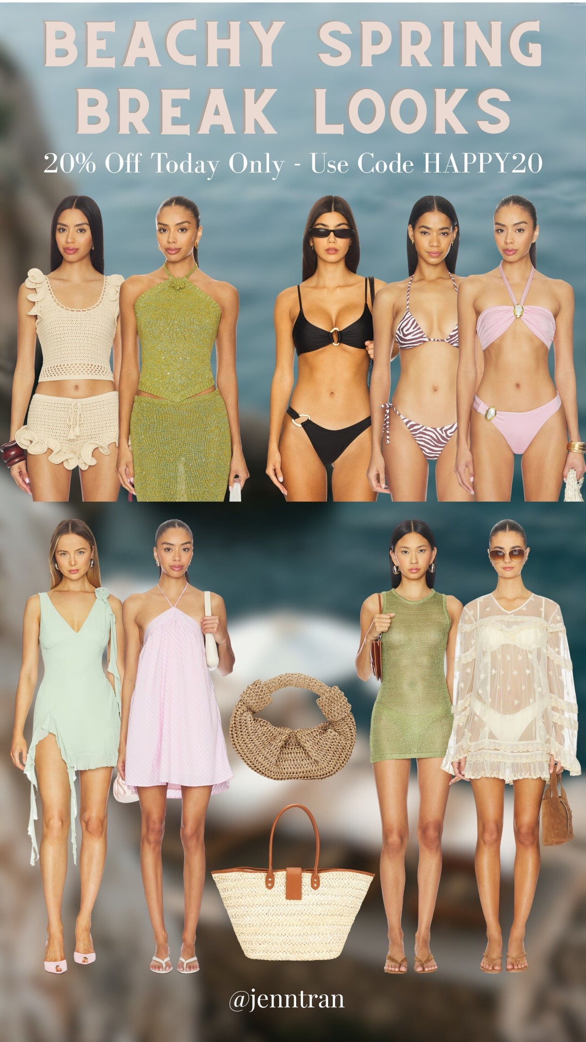 Sale happening right now - use code HAPPY20 for 20% off! 

Beach vacation looks, resort vacation looks, swimwear, bikinis, swimwear cover-up, beach dress ￼

#LTKSwim #LTKspringtrends #LTKSpringSale