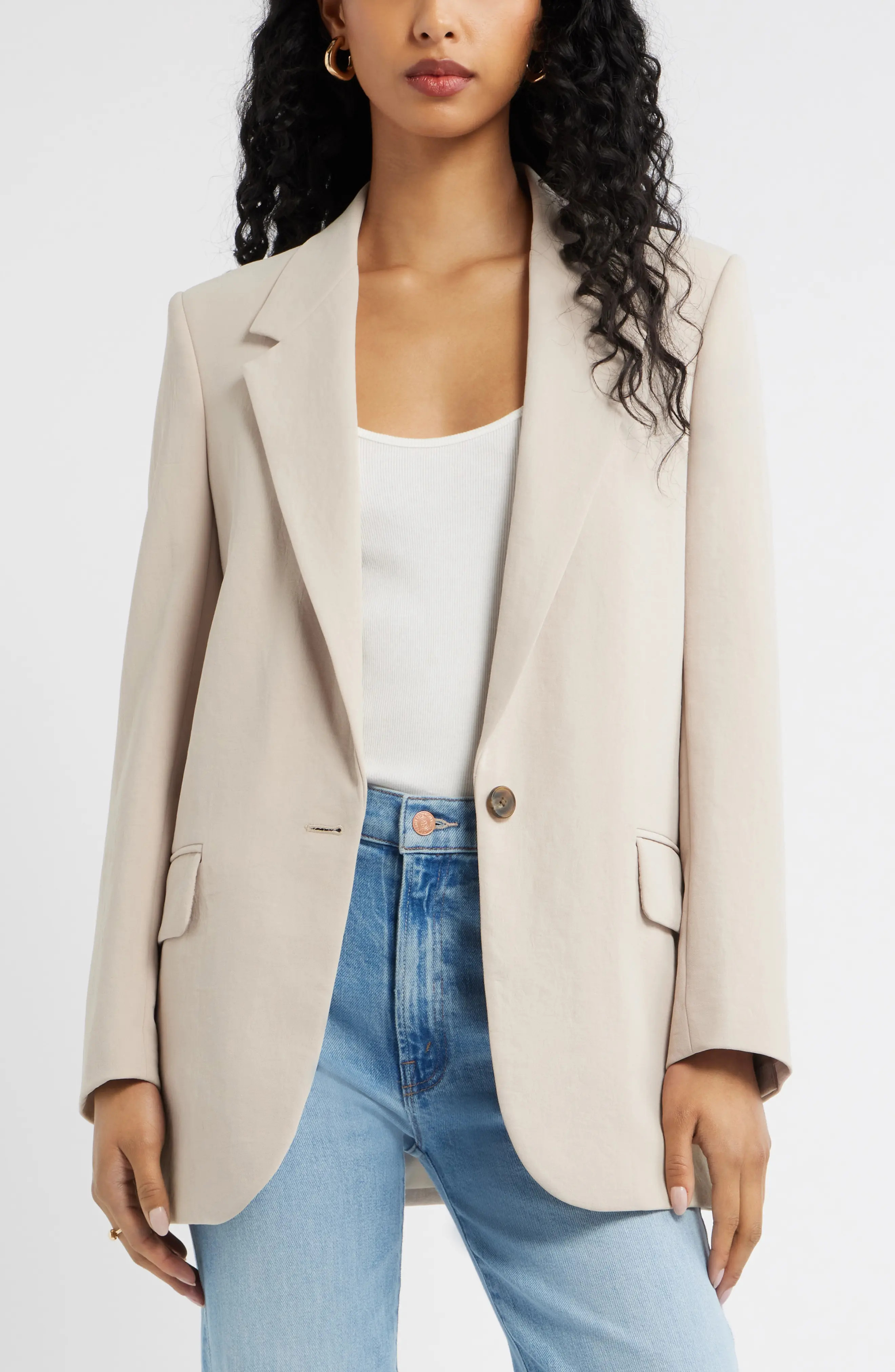 Open Edit The Curator Blazer in Black at Nordstrom, Size Large | Nordstrom