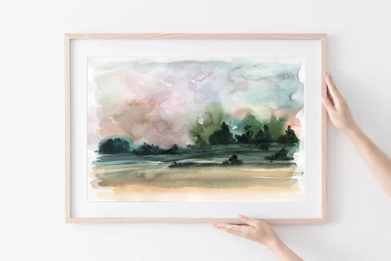 Landscape Art Print,Neutral Landscape Print,Printable Wall Art,Digital Download, Landscape Print,... | Etsy (US)