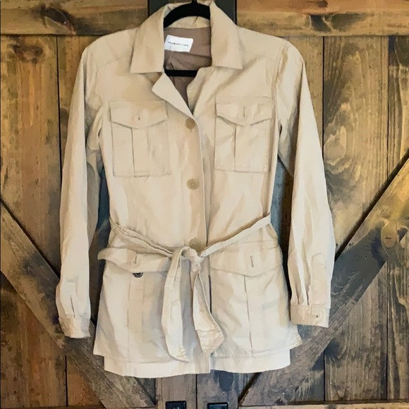 Club Monaco beige army jacket size XS! | Poshmark