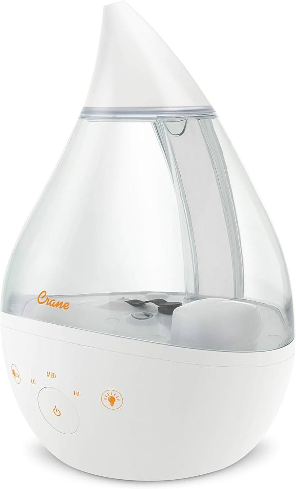 Crane 4-in-1 Drop Ultrasonic Cool Mist Humidifier, 1 Gallon, Top Fill Humidifier, 24 Hour Run Tim... | Amazon (US)