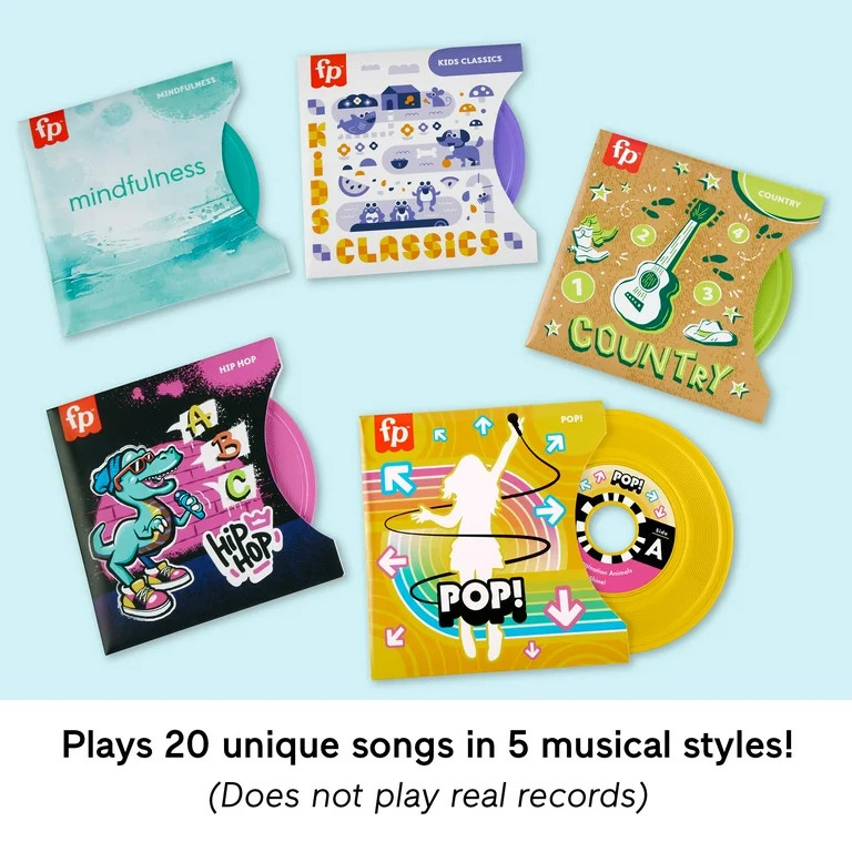 Fisher-Price Rockin’ Record Player Musical Toy with Turntable & 5 Records for Toddler Pretend P... | Walmart (US)