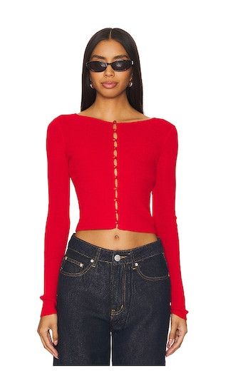 Ciara Cardigan in Red | Revolve Clothing (Global)