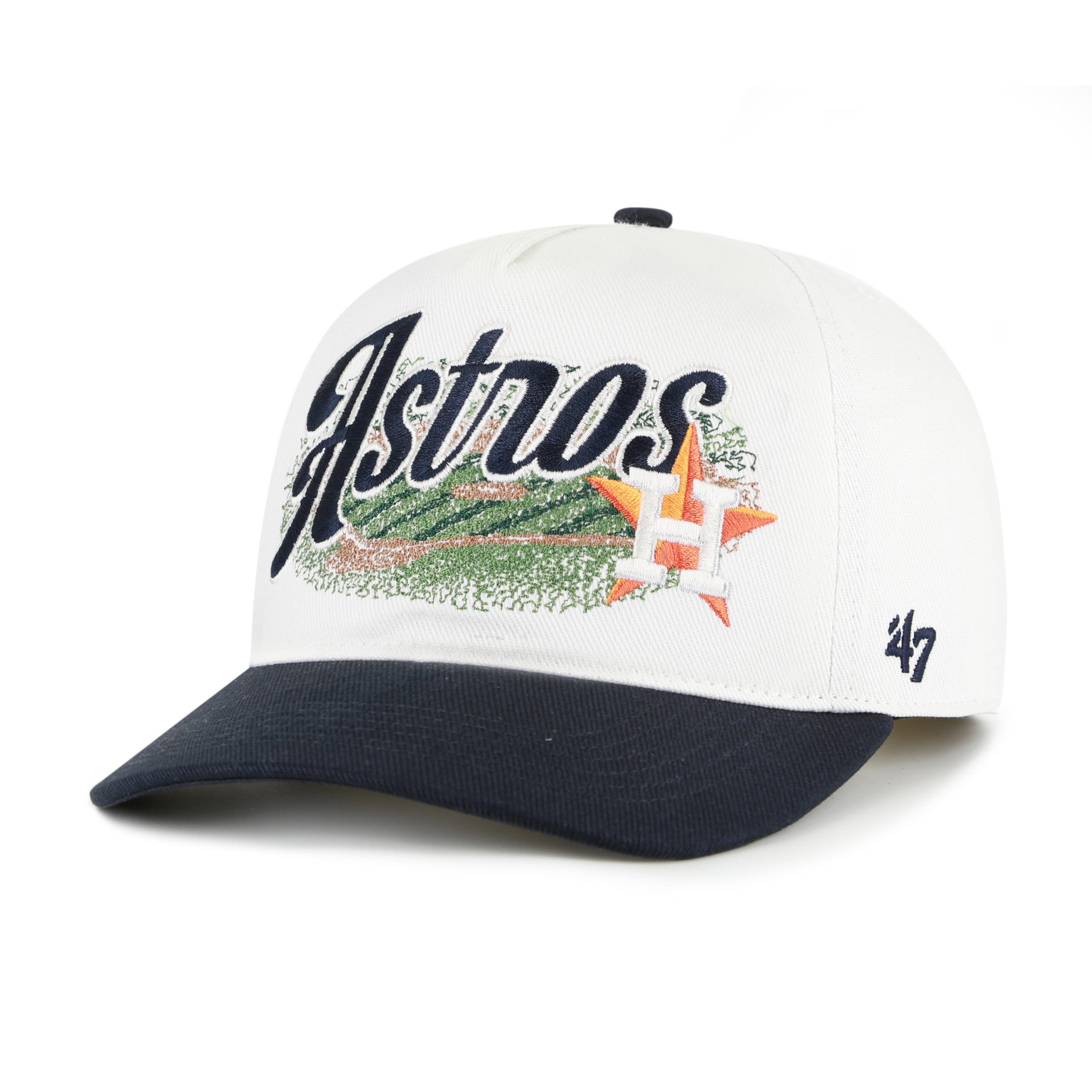 Men's '47 White/Navy Houston Astros Enfield Hitch Adjustable Hat | Fanatics