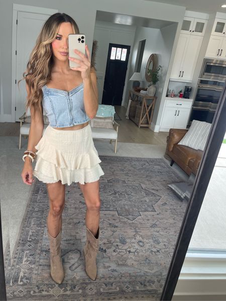 Top and skirt size small
Country concert outfit
Morgan Wallen outfit idea 

#LTKstyletip #LTKunder50