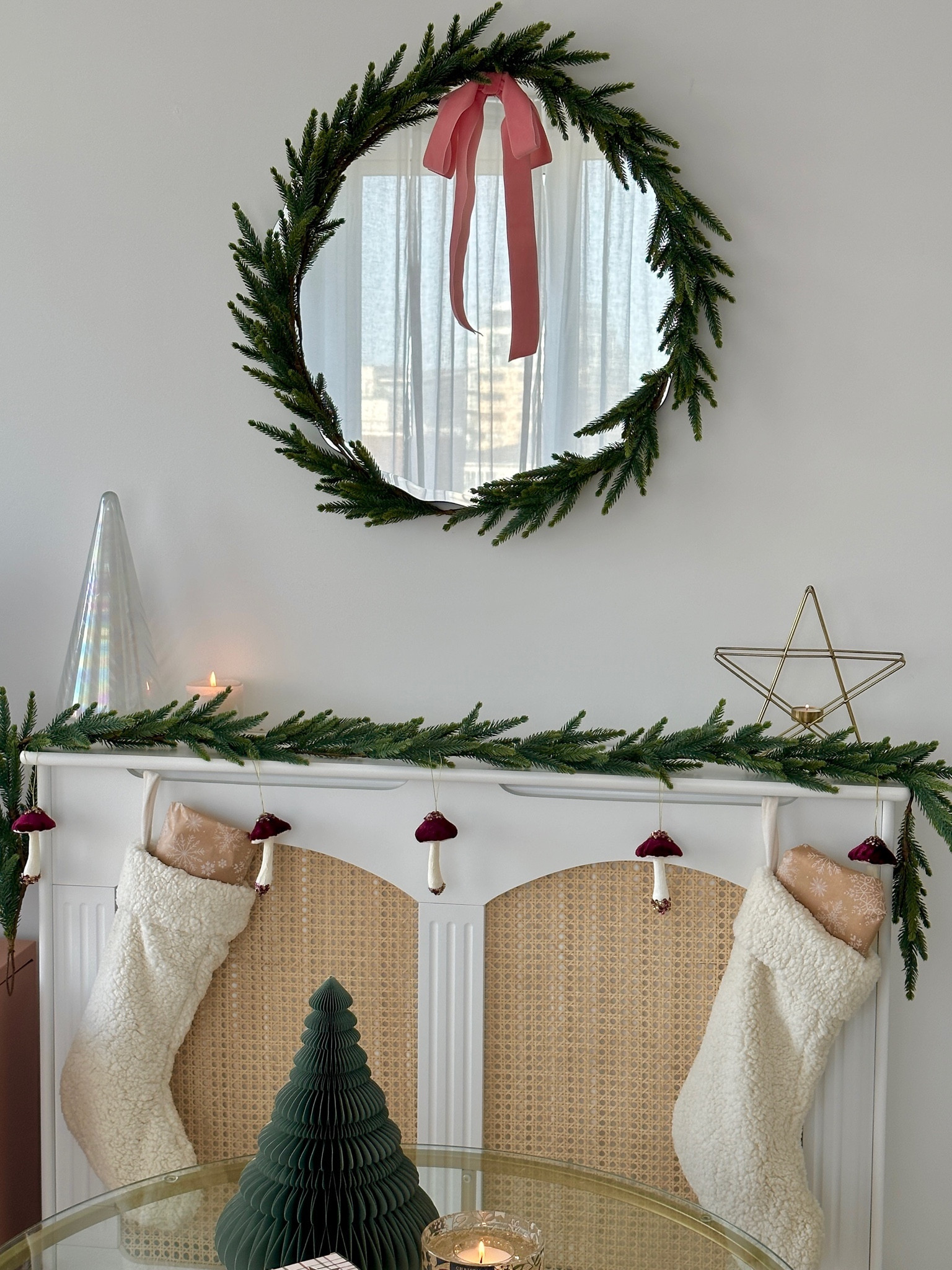Christmas mantle decoration 🎄 

#LTKhome #LTKHoliday #LTKSeasonal