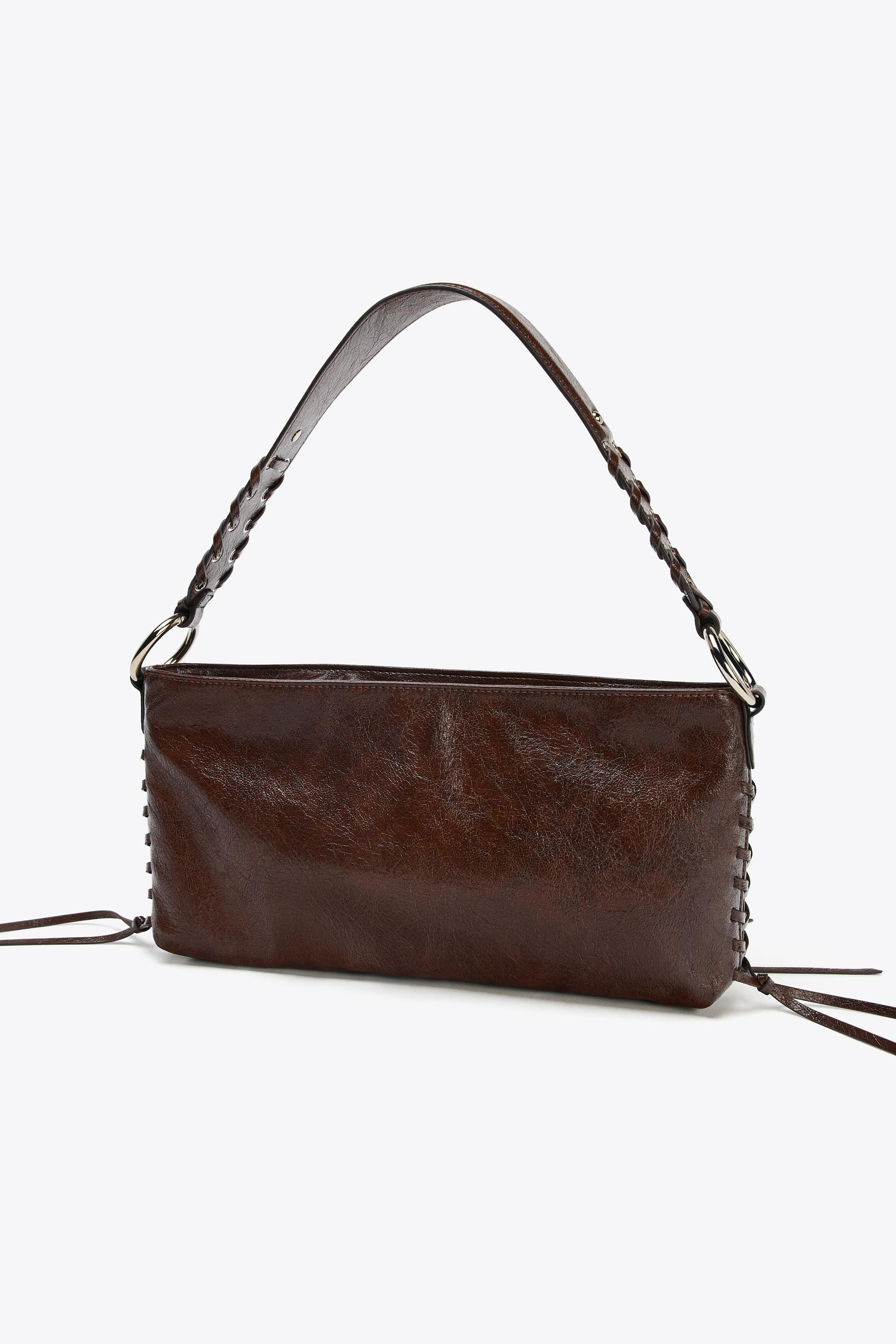 ZIPPED SHOULDER BAG | Zara UK