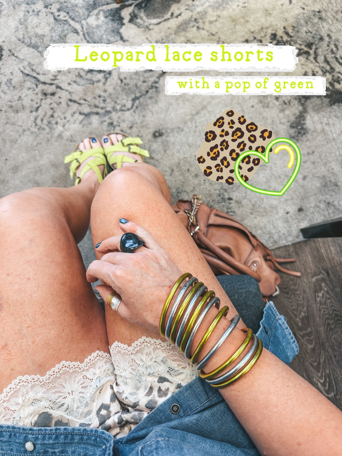 Green and Leopard 🍐🐆❤️‍🔥
Shorts M
Sandals true to size

#LTKOver40
