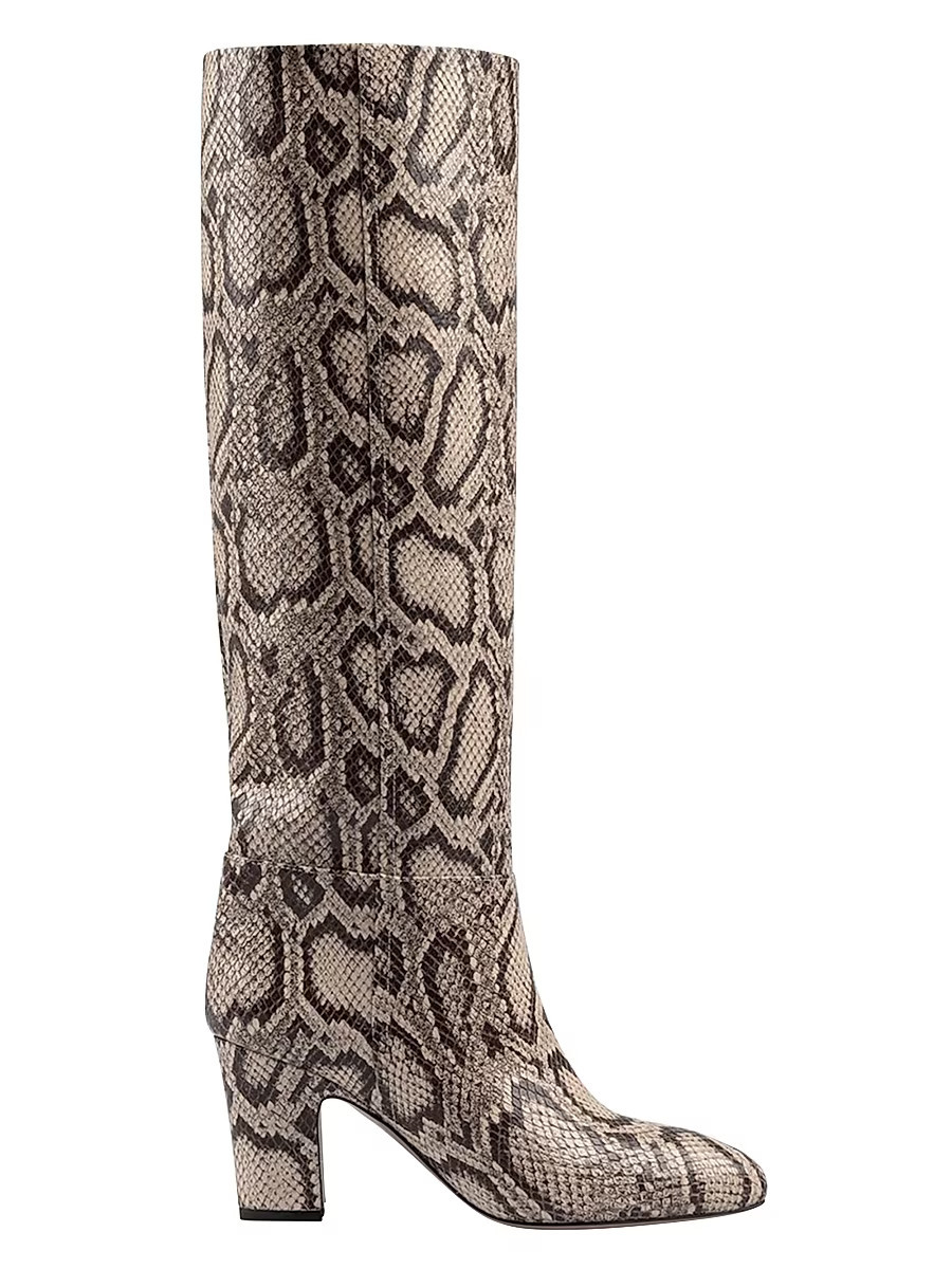 Women's Lavinia 75MM Snake-Embossed Leather Knee-High Boots - Python - Size 9 | Saks Fifth Avenue