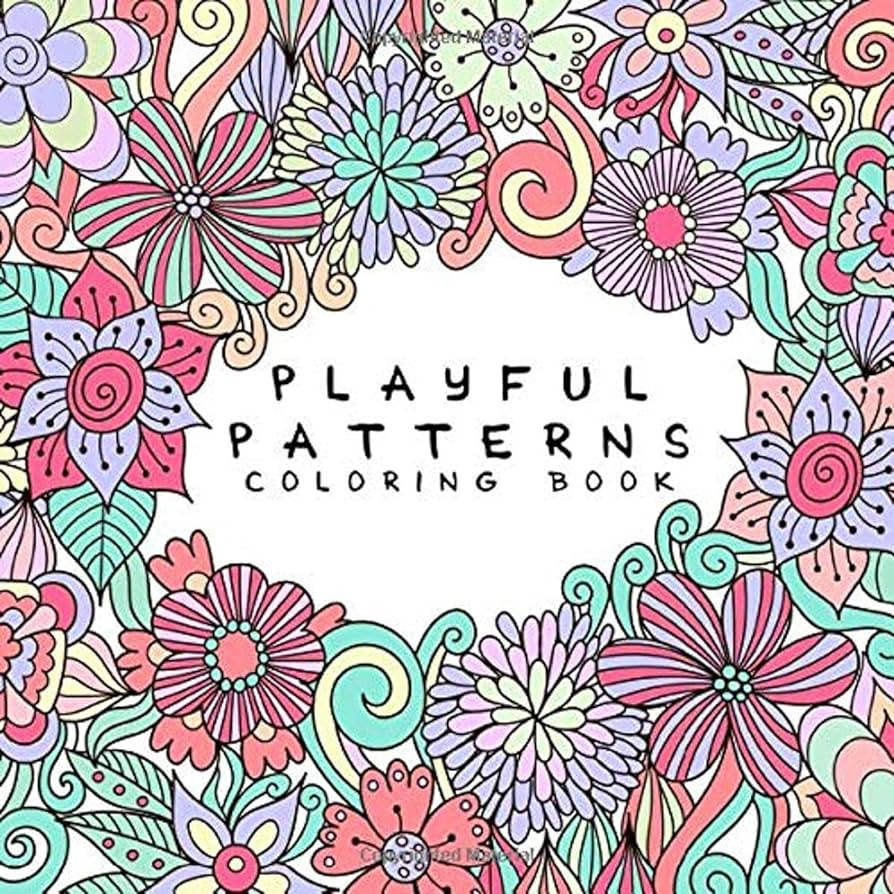 Playful Patterns Coloring Book: For Kids Ages 6-8, 9-12 | Amazon (US)